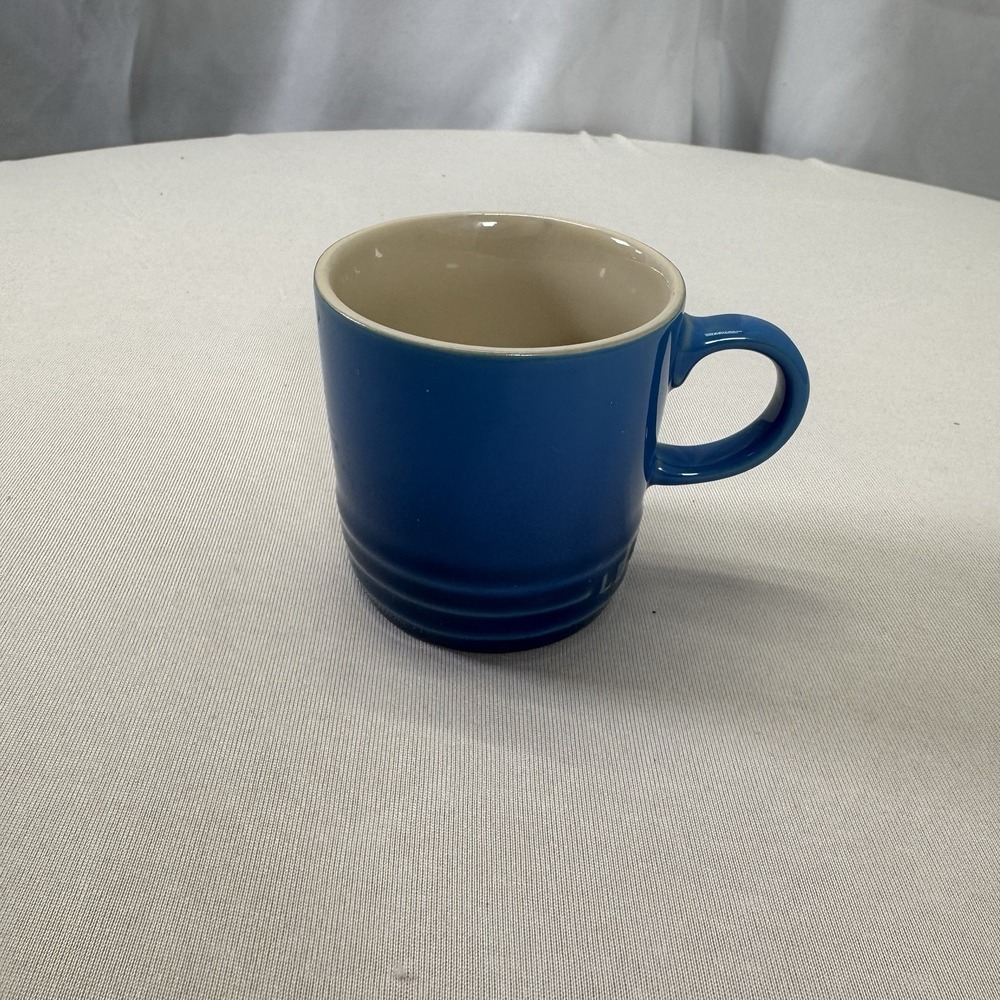 Le Creuset London 3.38oz 100ml Espresso Mug‎ Cup Second Choix - Blue